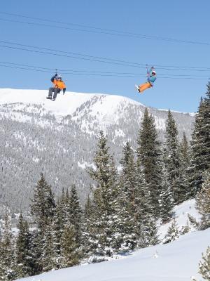 Winter Zip Lining – Keystone Vacation Rentals by SummitCove